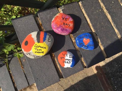 selection of painted rocks